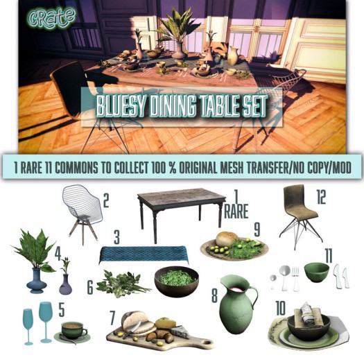 crate Bluesy Dining Set - Table Runner