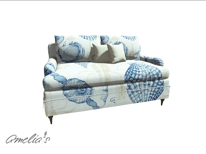 Amelia's Coastal Couch (Crab & Shell) Boxed