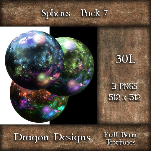 Dragon Designs Full Perm Sphere - Marble Textures - 7