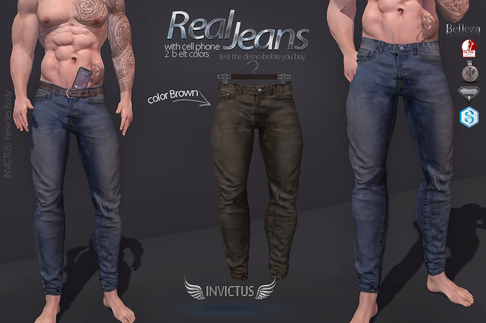 INVICTUS - Real jeans - Brown