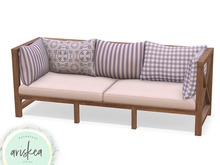 Ariskea[Tahoe] Couch Blue Pattern
