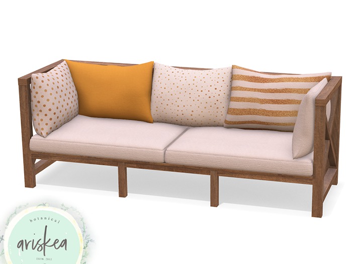 Ariskea[Tahoe] Couch Gold Pattern