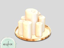 Ariskea[Tahoe] Gold Plates Candles