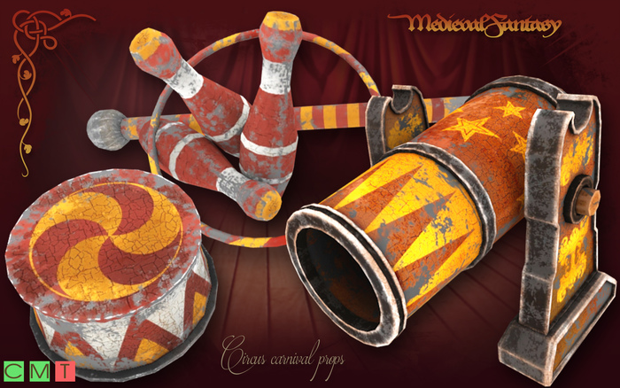 [MF] Circus carnival props FAT PACK (boxed)