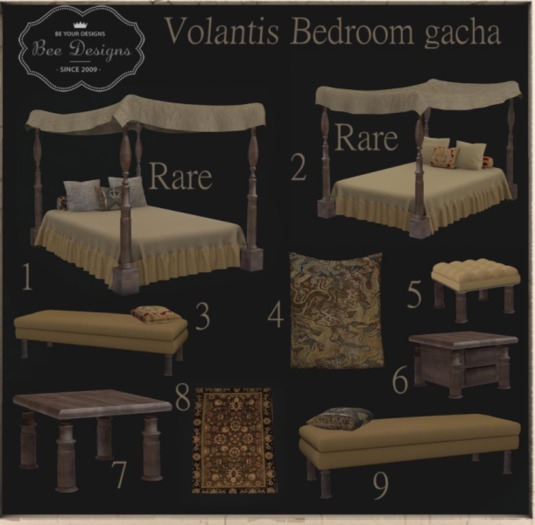 Bee designs Volantis bedroom Gacha 7