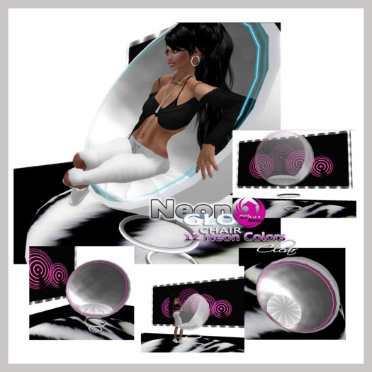 Neon GLO Chair CLEAR