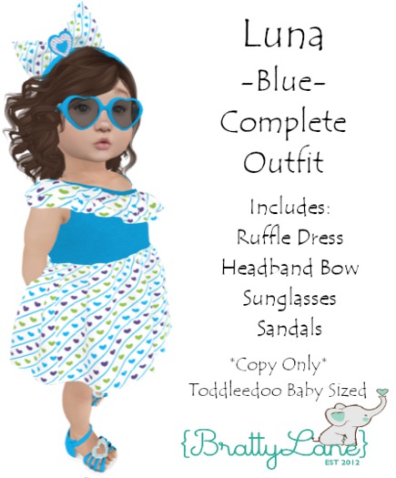 {BL}Luna Complete Outfit-Blue