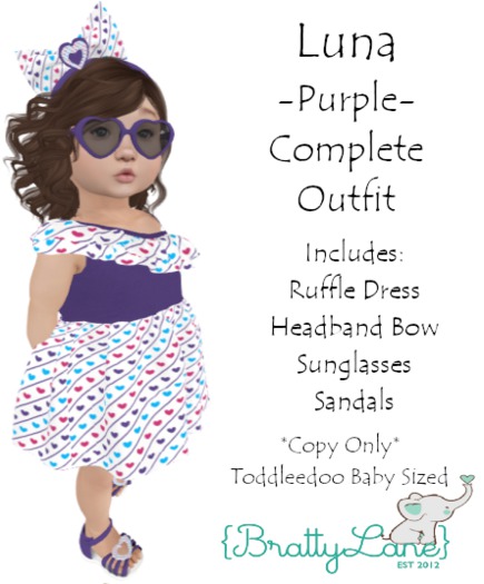 {BL}Luna Complete Outfit-Purple