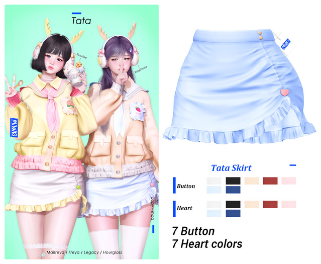 MIWAS / Tata Skirt #BabyBlue