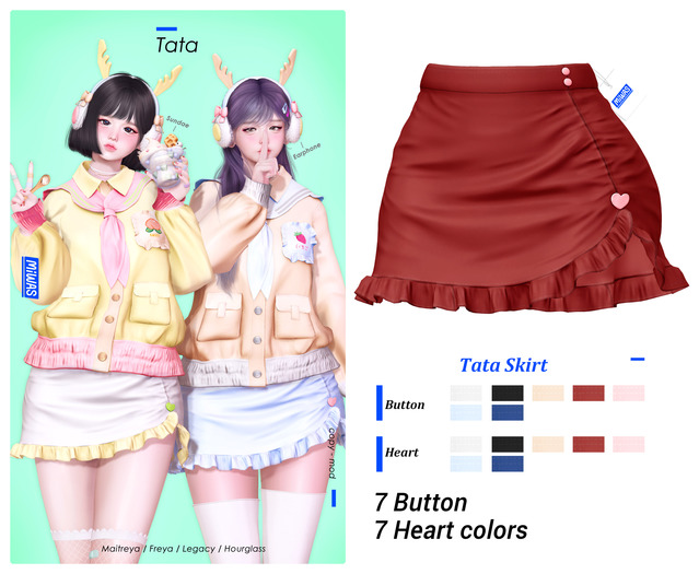 MIWAS / Tata Skirt #Red
