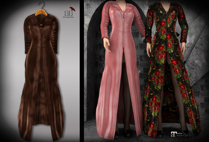 (*<*) 1313 Trenched Coat - Chocolate