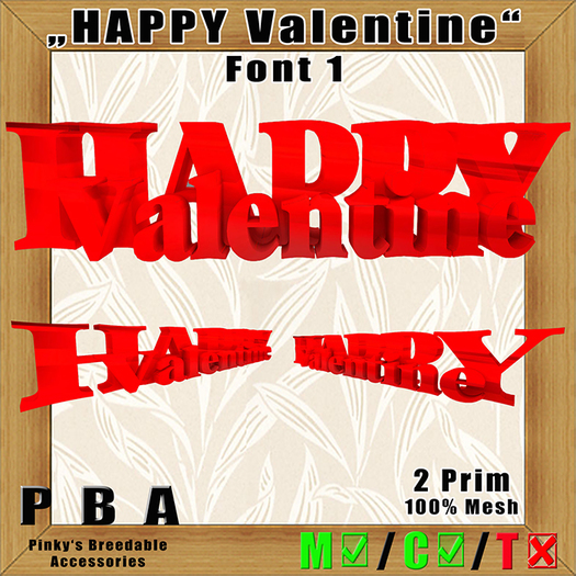 Happy Valentine Font 1