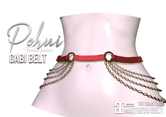 #POHUI -Gabi Belt #RED