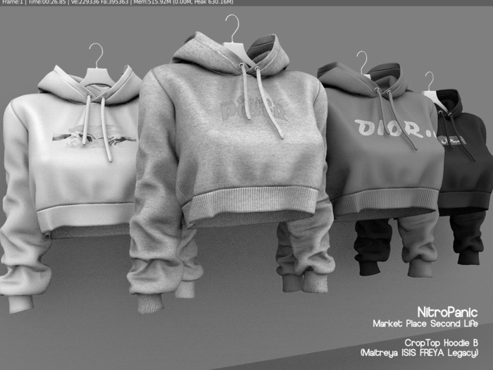 NPV DEMO_Croptop Hoodie B