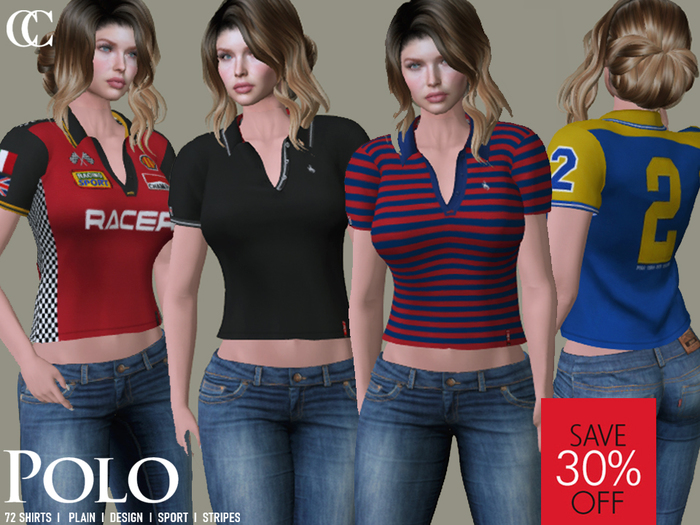 [CHIC] POLO LADIES SHIRTS COMPLETE COLLECTION