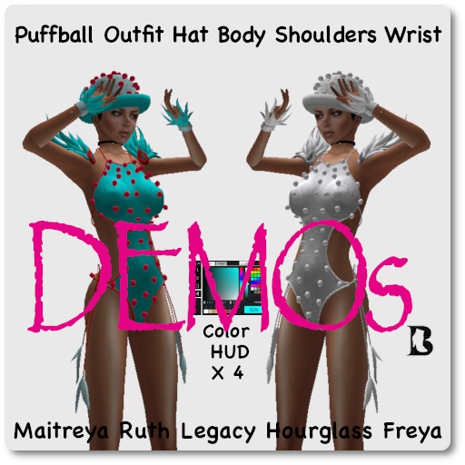Blackburns Puffball Outfit Maitreya Legacy Hourglass Freya DEMO