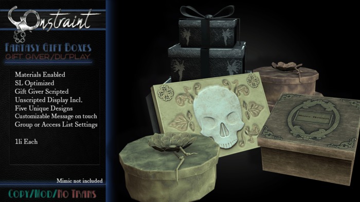 [CON] Fantasy Gift Box - Display & Gift Giver Box