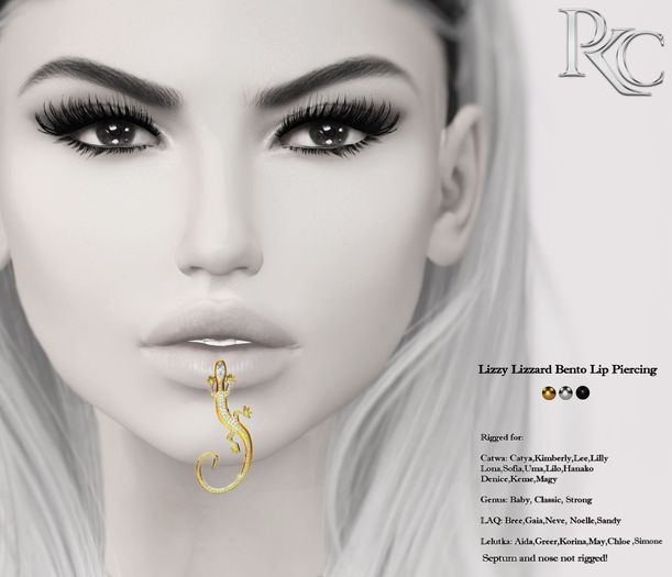 *PKC* Lizzy Lizzard Bento Lip Piercing