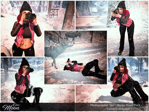 .::One Moon::. Photographer girl - Bento Poses Pack