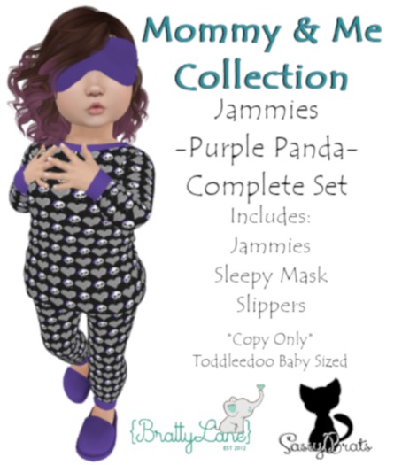 {BL}Jammies Complete Set-Purple Panda