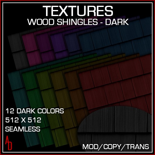 Textures - Wood Shingles - Dark
