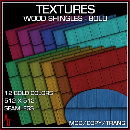 *AD* Textures - Wood Shingles - Bold