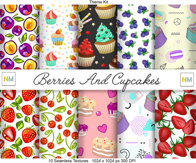 Berries Cupcakes