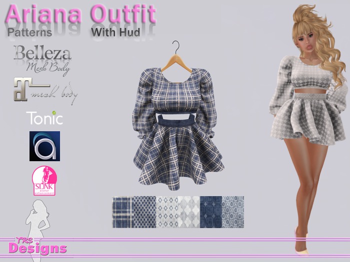 Ariana Outfit With Hud Patterns