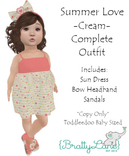 {BL}Summer Love Complete Outfit-Cream(Boxed)