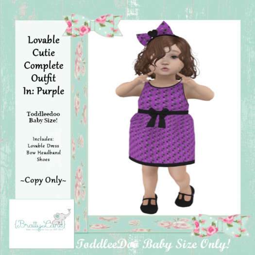 {BL} Lovable Cutie Complete Outfit-Purple-Boxed