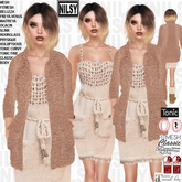 TEDDY JACKET AND KNIT DRESS,ALL BODIES