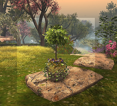 Second Life Marketplace - CJ Spring Planter with Topiary + Crocus