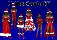 Xmas Red Elf Outfits