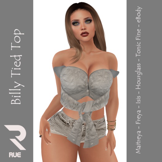 :: RUE :: Billy Tied Top [White]