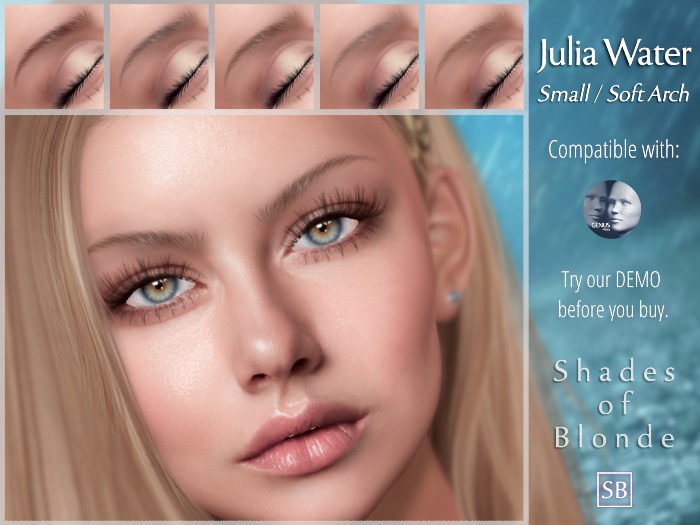 Eyebrows, Genus: JuliaWater.Small.SoftArch.Blonde