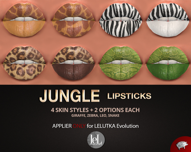 Mad' - Jungle Lipsticks [LeL evolution Applier]
