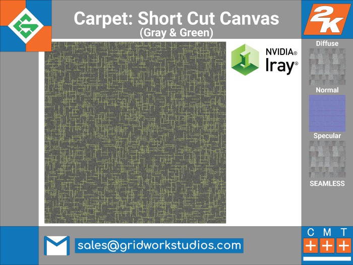 Carpet Short Cut Canvas Pattern