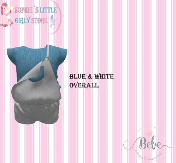 SLGS - blue & White Overall