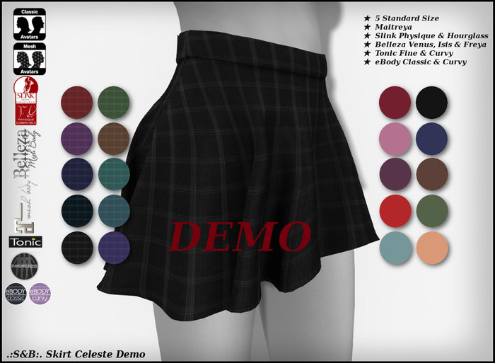 .:S&B:. Skirt Celeste Demo