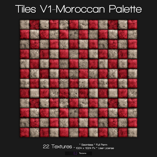 {L} Tiles V1-Moroccan Palette