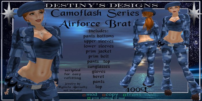 !~DD~! Camoflash Series - Airforce Brat