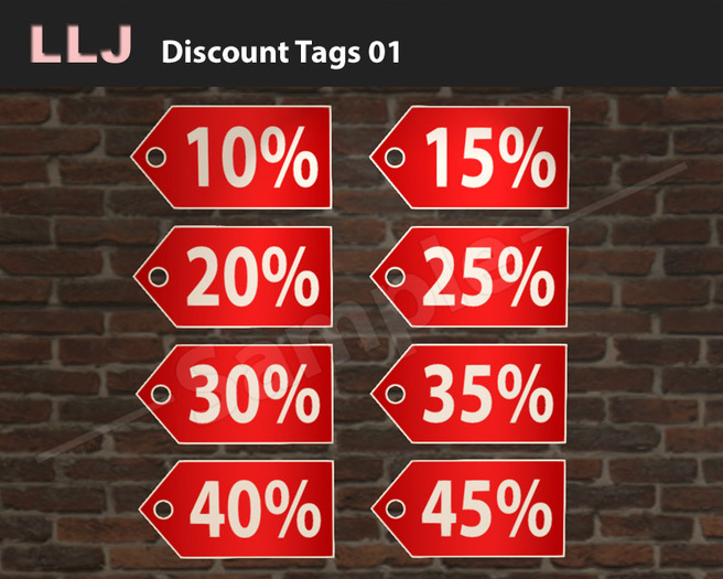 LLJ Discount Tags 01 (10-45%)