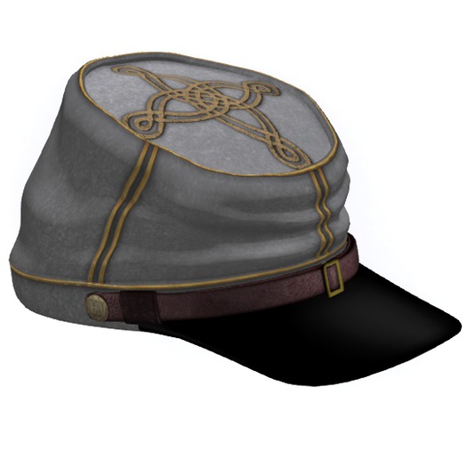 Confederate Kepi Captain grey