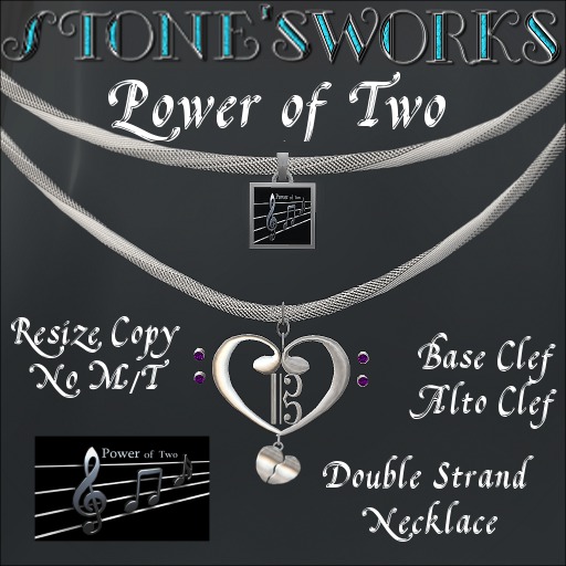 POWER OF TWO Necklace Stone's Works