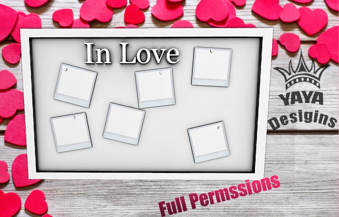 ^YaYa^  Bulletin Board "In Love"-FULL PERM BLANK
