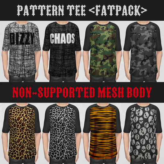 OLQINU : pattern tee <fatpack>