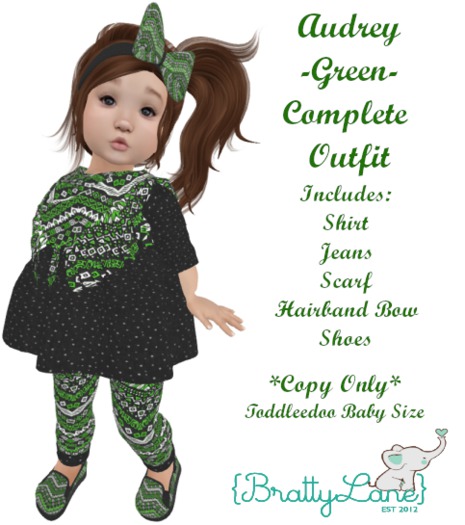 {BL}Audrey Complete Outfit-Green(Boxed)