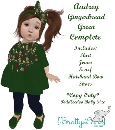 {BL}Audrey Complete Outfit-Gingerbread Green