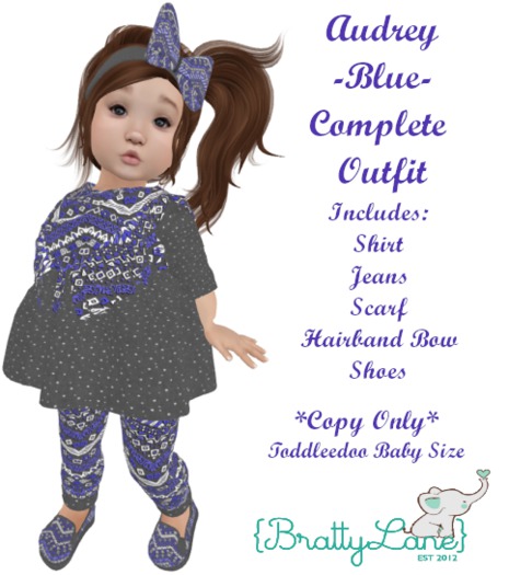 {BL}Audrey Complete Outfit-Blue(Boxed)