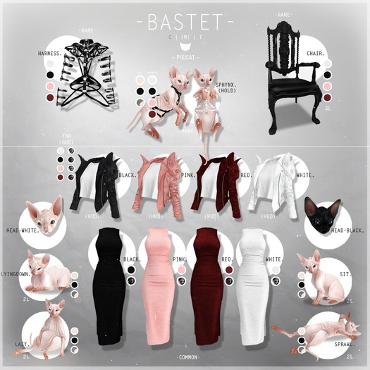 -Pixicat- Bastet.Dress - Red (Fitted)